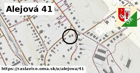 Alejová 41, Raslavice