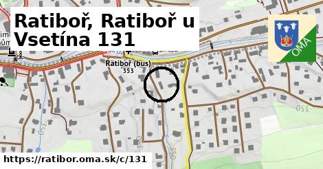 Ratiboř, Ratiboř u Vsetína <span class="supisne">131</span>