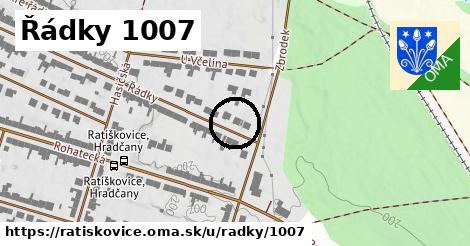 Řádky 1007, Ratíškovice