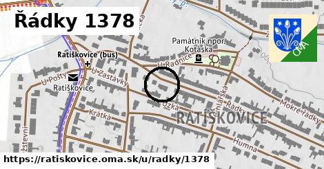 Řádky 1378, Ratíškovice