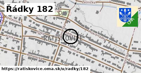 Řádky 182, Ratíškovice