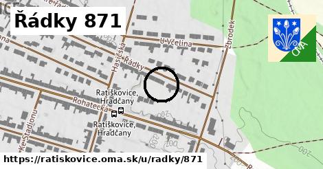 Řádky 871, Ratíškovice