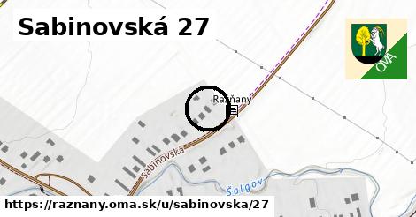 Sabinovská 27, Ražňany