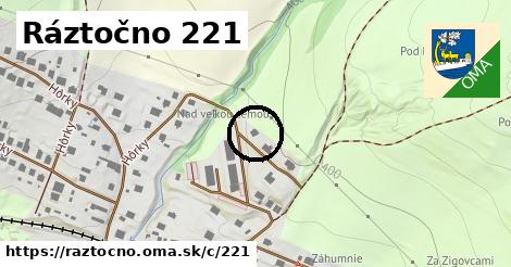 Ráztočno <span class="supisne">221</span>