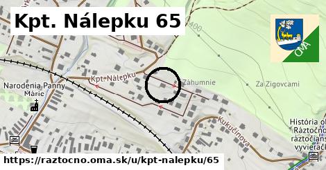 Kpt. Nálepku 65, Ráztočno