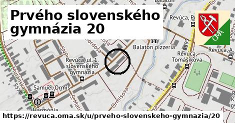 Prvého slovenského gymnázia 20, Revúca