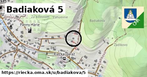 Badiaková 5, Riečka