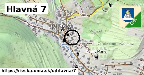 Hlavná 7, Riečka