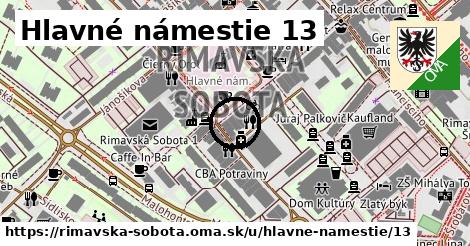 Hlavné námestie 13, Rimavská Sobota