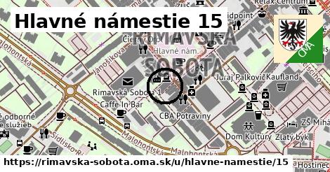 Hlavné námestie 15, Rimavská Sobota