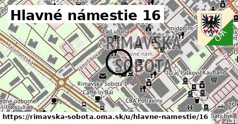 Hlavné námestie 16, Rimavská Sobota