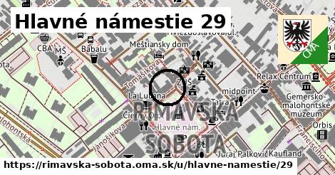 Hlavné námestie 29, Rimavská Sobota