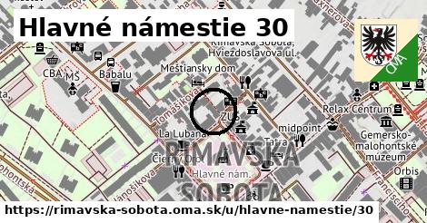 Hlavné námestie 30, Rimavská Sobota