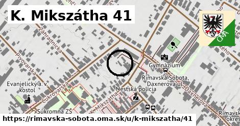 K. Mikszátha 41, Rimavská Sobota