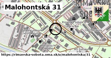 Malohontská 31, Rimavská Sobota