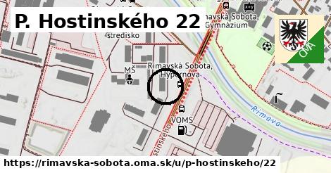 P. Hostinského 22, Rimavská Sobota