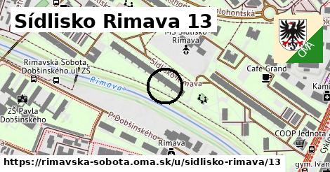 Sídlisko Rimava 13, Rimavská Sobota