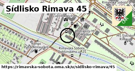 Sídlisko Rimava 45, Rimavská Sobota