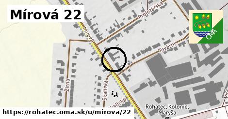 Mírová 22, Rohatec