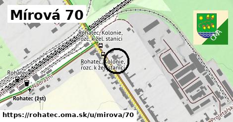 Mírová 70, Rohatec