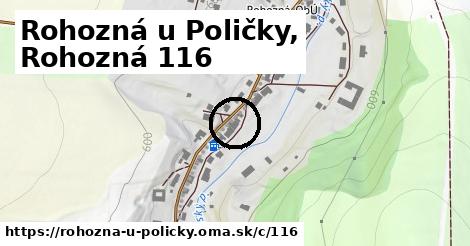 Rohozná u Poličky, Rohozná <span class="supisne">116</span>