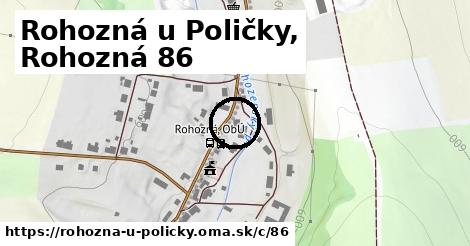 Rohozná u Poličky, Rohozná <span class="supisne">86</span>