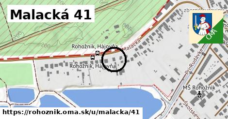 Malacká 41, Rohožník