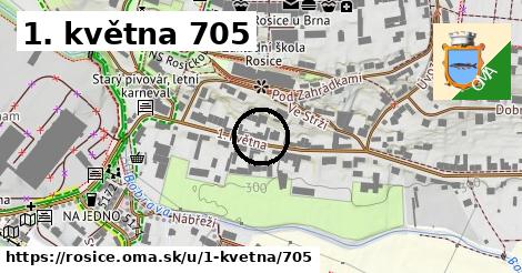 1. května 705, Rosice