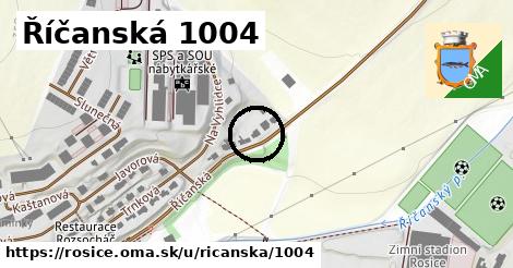 Říčanská 1004, Rosice