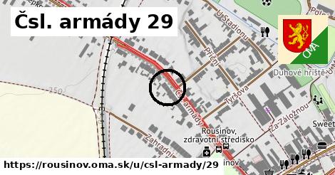 Čsl. armády 29, Rousínov