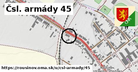 Čsl. armády 45, Rousínov