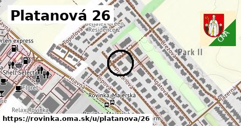 Platanová 26, Rovinka