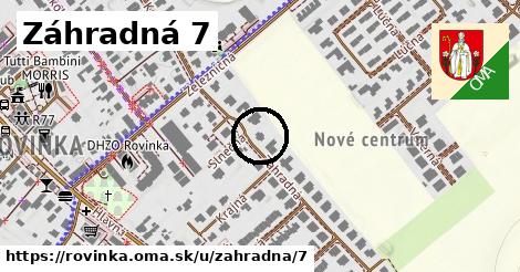 Záhradná 7, Rovinka