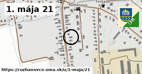 1. mája 21, Rozhanovce