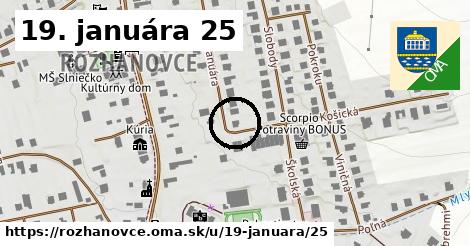 19. januára 25, Rozhanovce