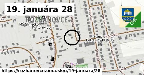 19. januára 28, Rozhanovce