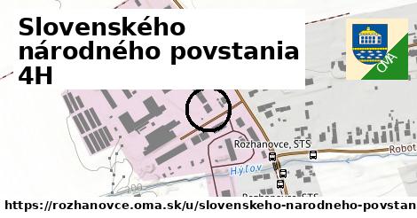 Slovenského národného povstania 4H, Rozhanovce