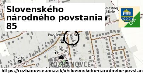 Slovenského národného povstania 85, Rozhanovce