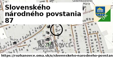 Slovenského národného povstania 87, Rozhanovce