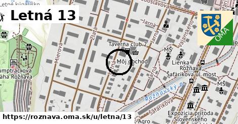 Letná 13, Rožňava