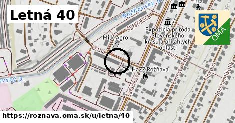Letná 40, Rožňava