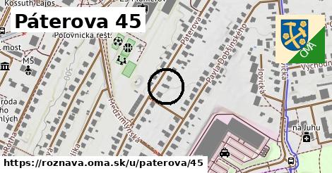 Páterova 45, Rožňava