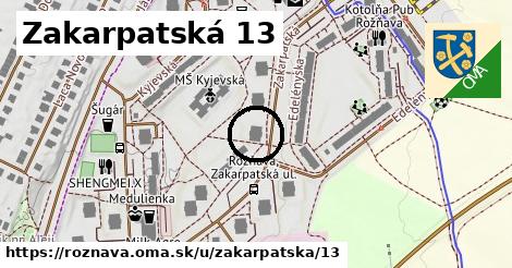 Zakarpatská 13, Rožňava