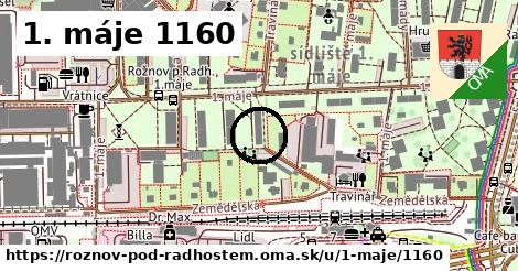 1. máje 1160, Rožnov pod Radhoštěm