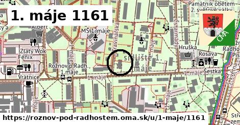 1. máje 1161, Rožnov pod Radhoštěm