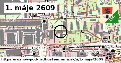 1. máje 2609, Rožnov pod Radhoštěm
