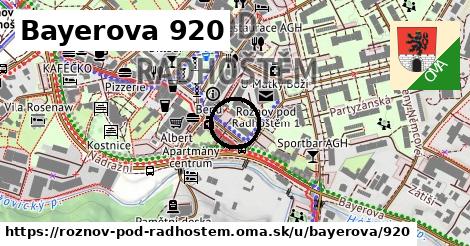 Bayerova 920, Rožnov pod Radhoštěm