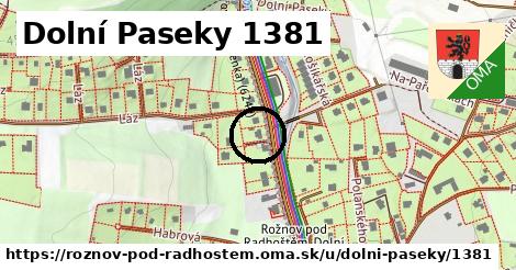 Dolní Paseky 1381, Rožnov pod Radhoštěm