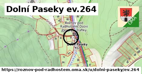 Dolní Paseky ev.264, Rožnov pod Radhoštěm