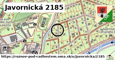 Javornická 2185, Rožnov pod Radhoštěm